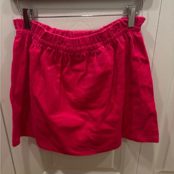 size small pink corduroy stretchy skirt - Picture 2 of 3